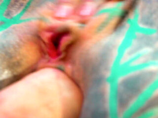 Alternative Dreadhead in High Heels Fucks Bwc, Anal Gapes, Facial