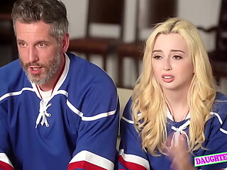 Stepdad and stepdaughter swap spit in hot reality scene