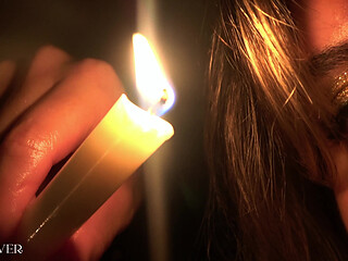 Threesome Sex by Candlelight