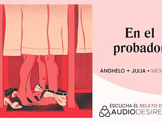 Uncaught in the act, Casilda gets caught fucking in a public demo [audio