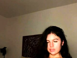Big boob brunette masturbates on webcam