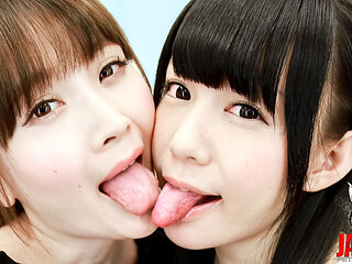 Koharu and Marie's Intimate Behind-the-scenes Kiss