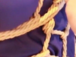 Double Ponytail White Silk Pool Water Binding Training