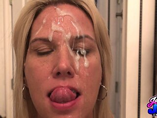Amateur girlfriend home blowjob anal and facial cumshot