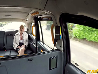 It was like a CUM SHOWER - Fake Taxi