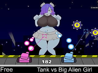 Tank vs Big Alien Girl