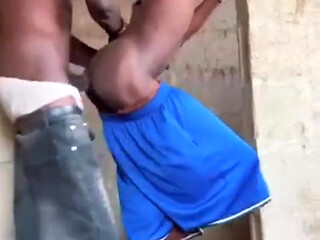 Sex in Uncomplicated Building with Street Guy
