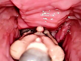 Horny amateur couple close up anal on webcam