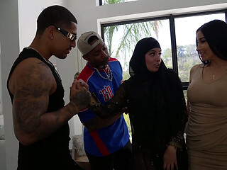 las porno star allyah yasin y clea gautier de vacaciones en rd con dos morenos pingones