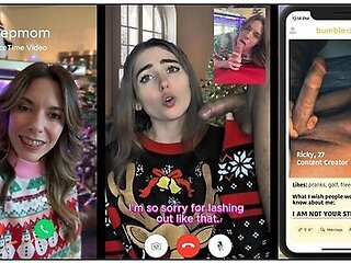Modern Step-family Christmas Facetime