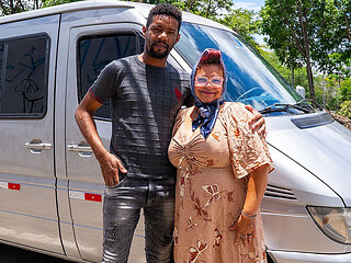 Fat Belly Granny Squirts While Getting Ass Fucked