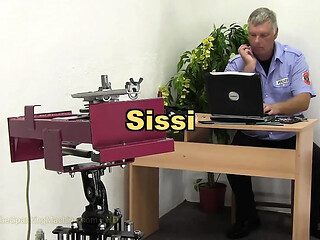 Sissi gets a sound spanking from the machine