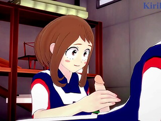 Ochako Uraraka and Izuku Midoriya intense sex. - My Hero Academia Hentai