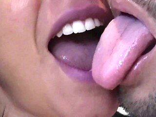 Stepmother Kissing Her Stepson After He Cums In Her Mouth