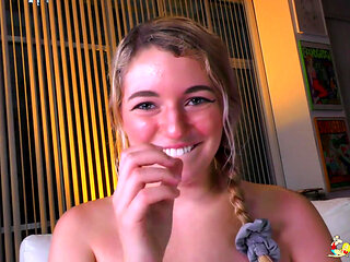 Abby Adams Visits Next Door To Turn Mutual Teasing Into Intense Action