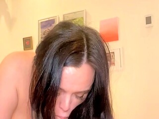 Cute brunette young hookup amateur teen blowjob
