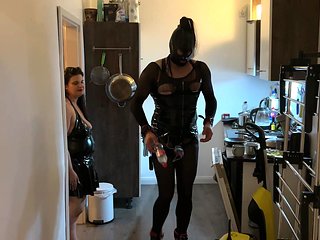 Fetish Lofts Clean-up Session with TV Slave Part 1-3