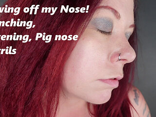 Showing off My Cute Nose, Scrunching It, Pig Nose and Showing off Nostrils