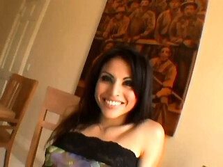 Nasty Latina takes a rough double penation gangbang