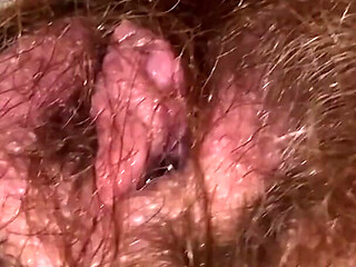 Super Thick and Long Plussy Hair Bush Closeup