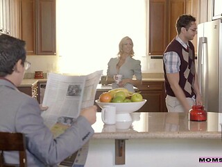 Big Tits Milf Tempts Stepson on Family Trip