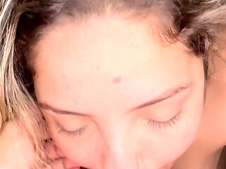 Marina Hardcore Blowjob & Mouthful Cum Finish