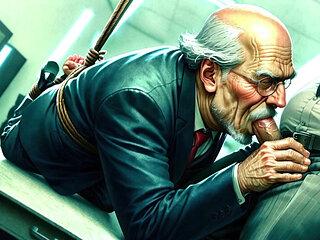 A Group of Mature Men Engage in an Insane Orgy with Cum Inside an Old Man's Ass