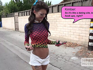 Skinny Slut Kimber Veilz Wants More Of Bryan Gozzling'_s Extreme Sex!