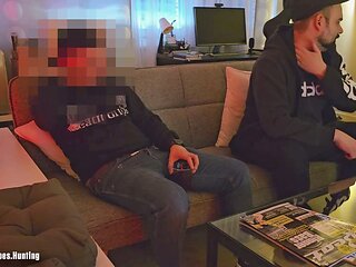 Stroked, caught me, straight friends