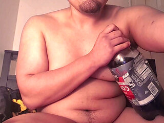 Chugging as Much Soda as My Belly Can Handle