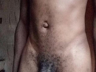 Real African huge cock masturbate and cum displaying cock