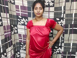 Scorching Indian aunty Sushmita in a sexy nighty experience