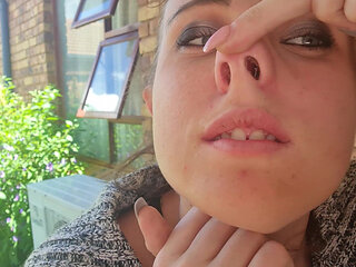 Picking My Nose, Blowing It and Putting the Boogers in My Mouth to Eat Them.