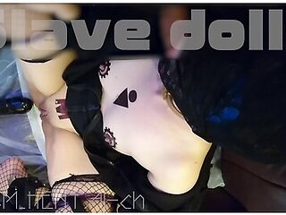 Crazy With A Thick Dildo ... & Deep Throating ... Dripping White Saliva From The Vagina