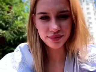 Blonde Beauty Flirts in Sunlight