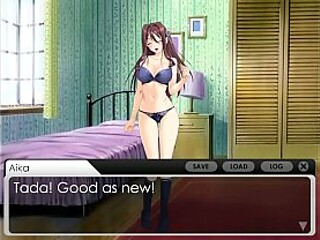 Aika gets friend-boned in lesbian vore visual novel