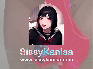 Sissy Kanisa's Fitting Room: Try on New Panties, Japanese Style Shocky Pink