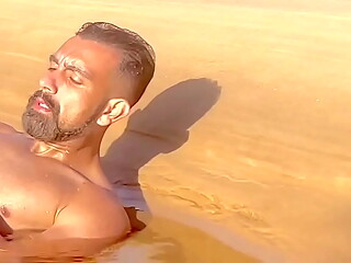 Jerking off in the lake ???