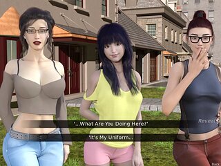 A stepmom's affection at the beach party