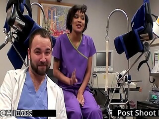 Freshman Gets Mandatory Hitachi Orgasm From Nurse - Jackie Banes