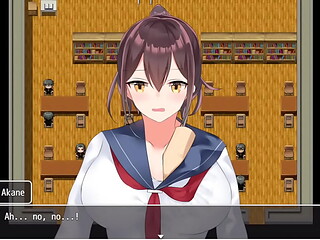Querendo ajudar um colega, a presidente sobe uma escada e mostra a sua calcinha - The Class President Can'_t Get Discouraged! - Parte 1