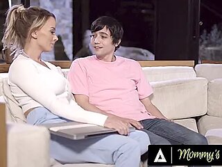 Pristine Edge And Ricky Spanish In Stepmom Pulls An All-nighter On Her Stepsons Huge Dick!