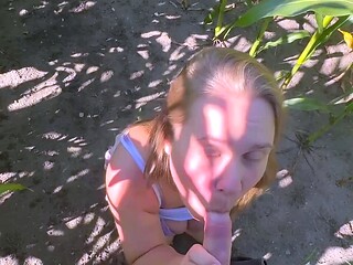 Chubby Natural Busty Blonde Teen Anal Fucked Outside