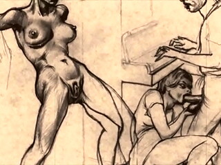 vintage erotic drawings