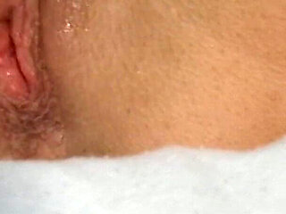 Beautiful Blonde Girl Fucking with a Big Dildo