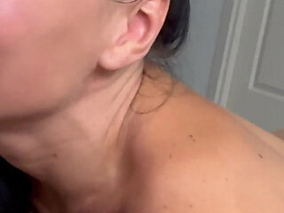 I Thought It Was a Joke. but My Horny Roommate Made My Day. Wet Blowjob and Deep Throat