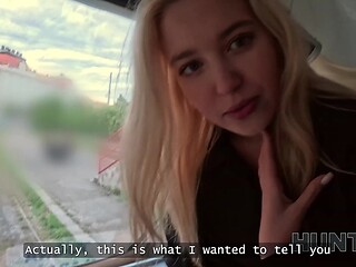 European GF offers big tits for tuition while moaning