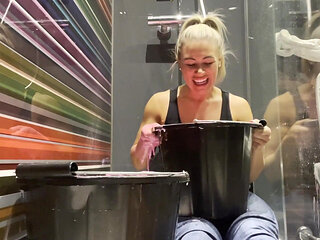 Callie Gets Pink Gunged