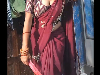 Tight Pussy Desi Bhabhi in Saree Fucked Hard by Devar in Hindi Audio