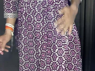 Indian bhabhi alone at home using vibrator